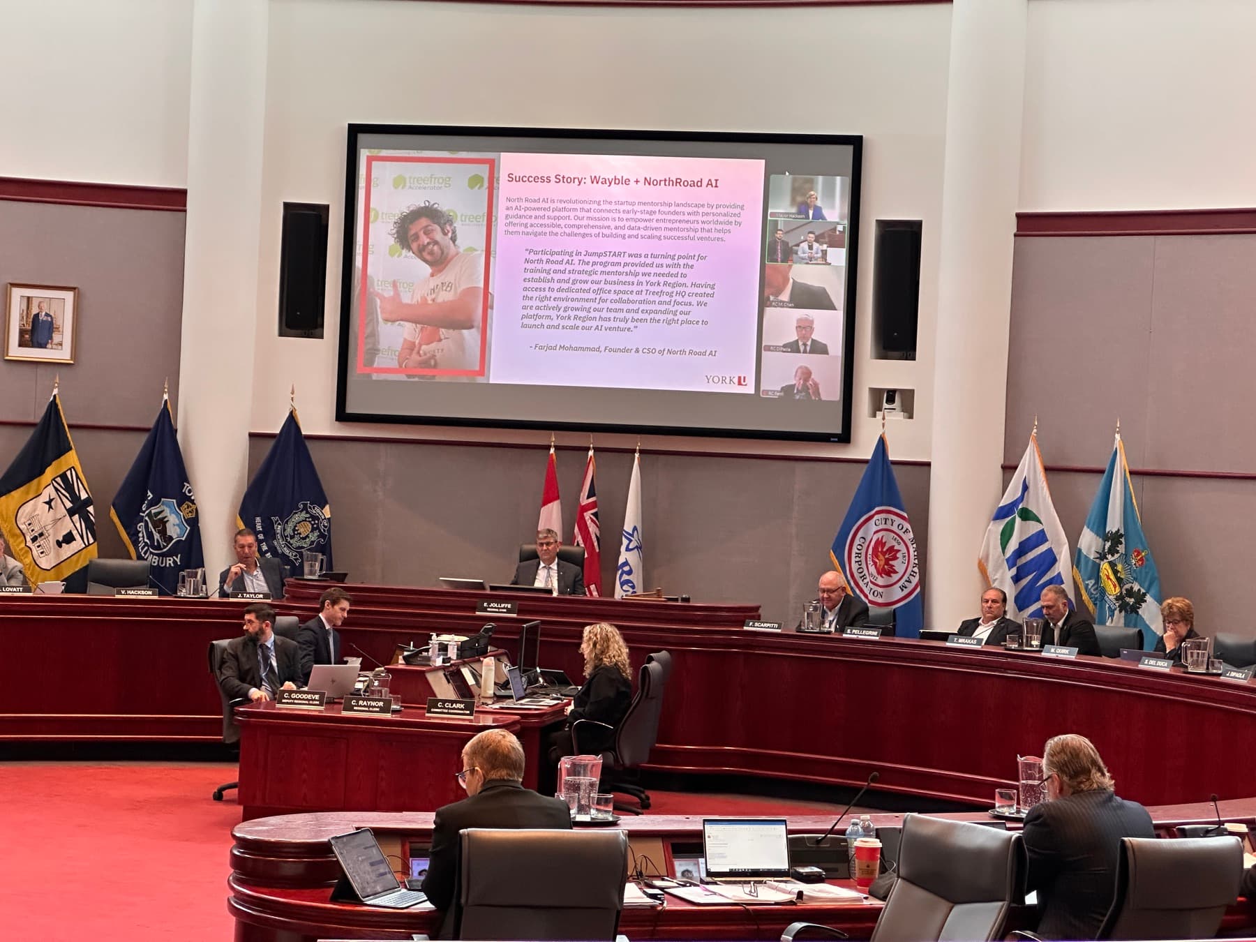 Presenting programme results to York Regional Council
